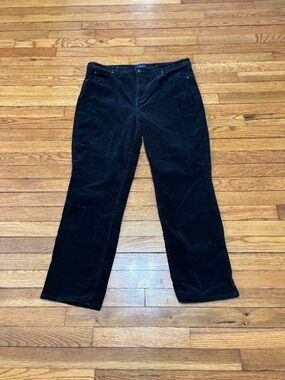 Talbots Womens Straight Leg Curvy Corduroy Pants Sz 16